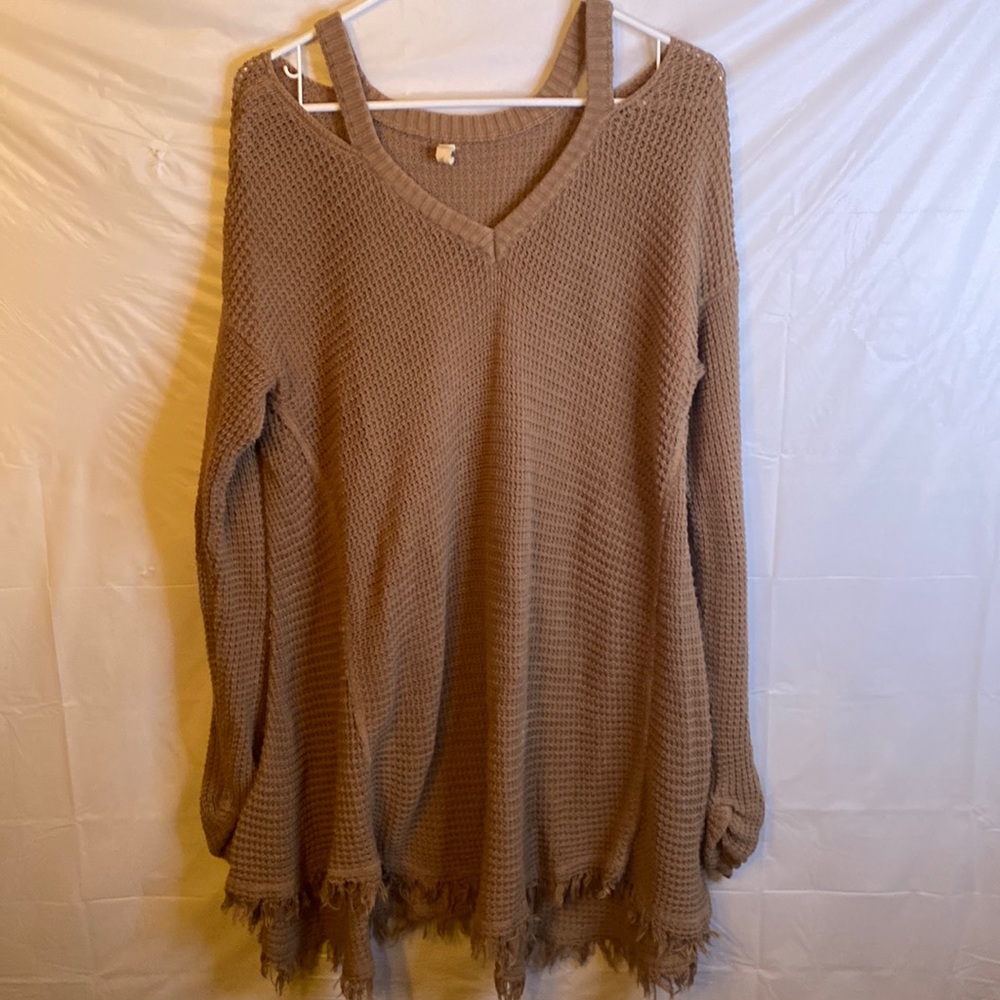 Wish list khaki color sweater top